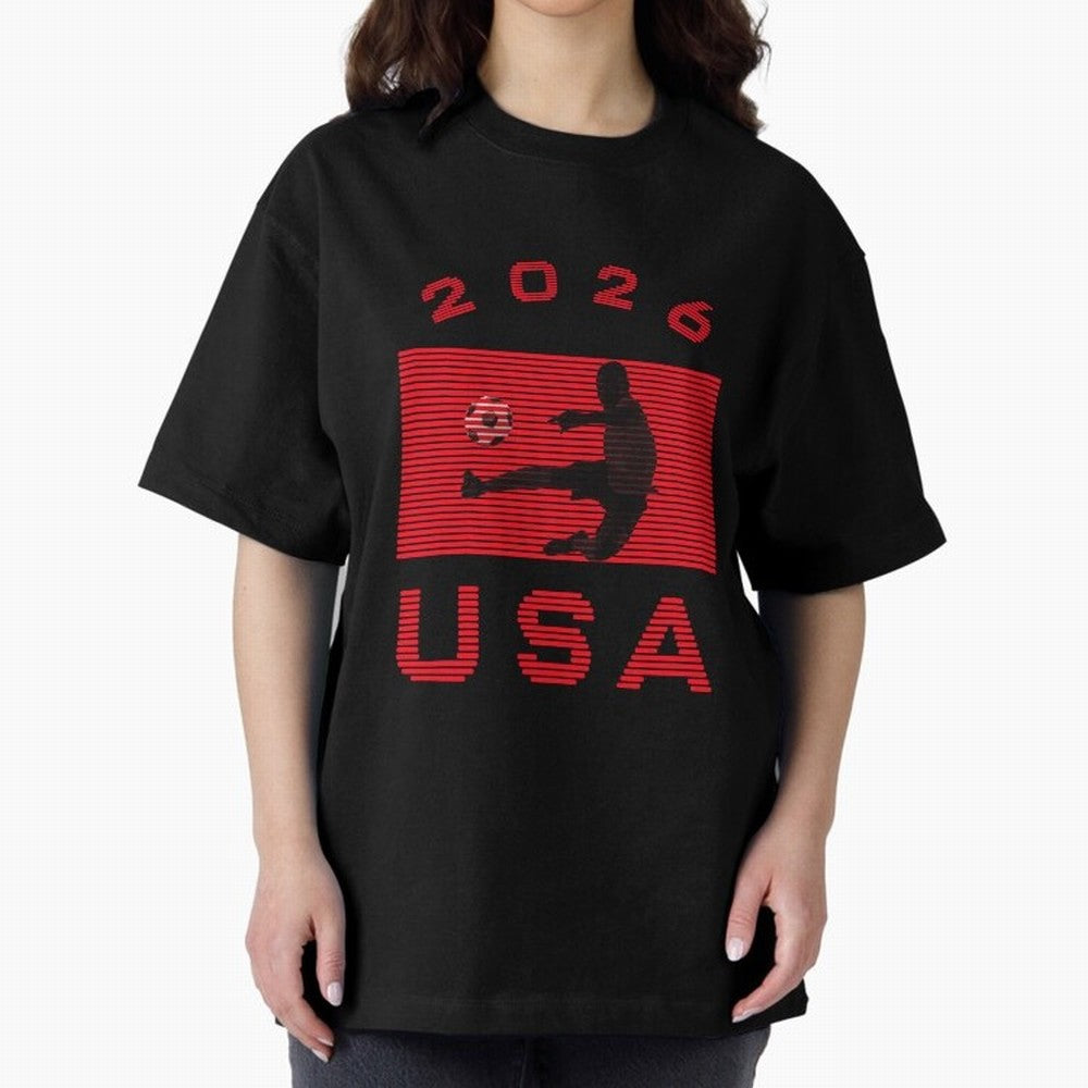 USA Soccer 2026 Player Silhouette Athletic Design Classic T-Shirt Live for the Drama of FIFA World Cup 2026 Built around Messi, Neymar and Mbappe, Brazil Energy, Football Passion, Legendary Performances, Festival Vibes and Supporter Community;