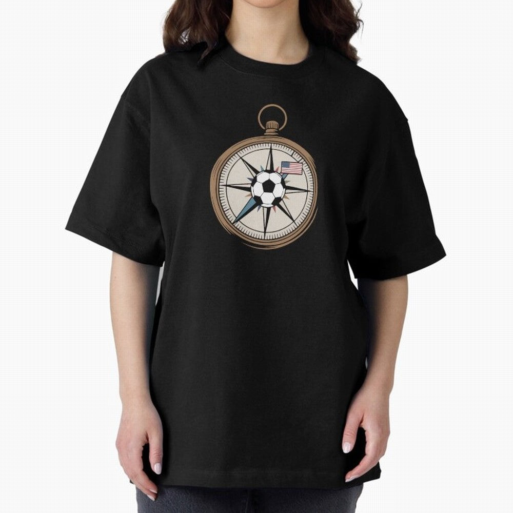 All Roads Lead to 2026 USA Compass Soccer World Cup Classic T-Shirt Celebrate Golden Goal Energy in FIFA World Cup 2026 Group Stage Connected to Mbappe and Neymar, Brazil Energy, Football Passion, Legendary Performances, Festival Vibes and