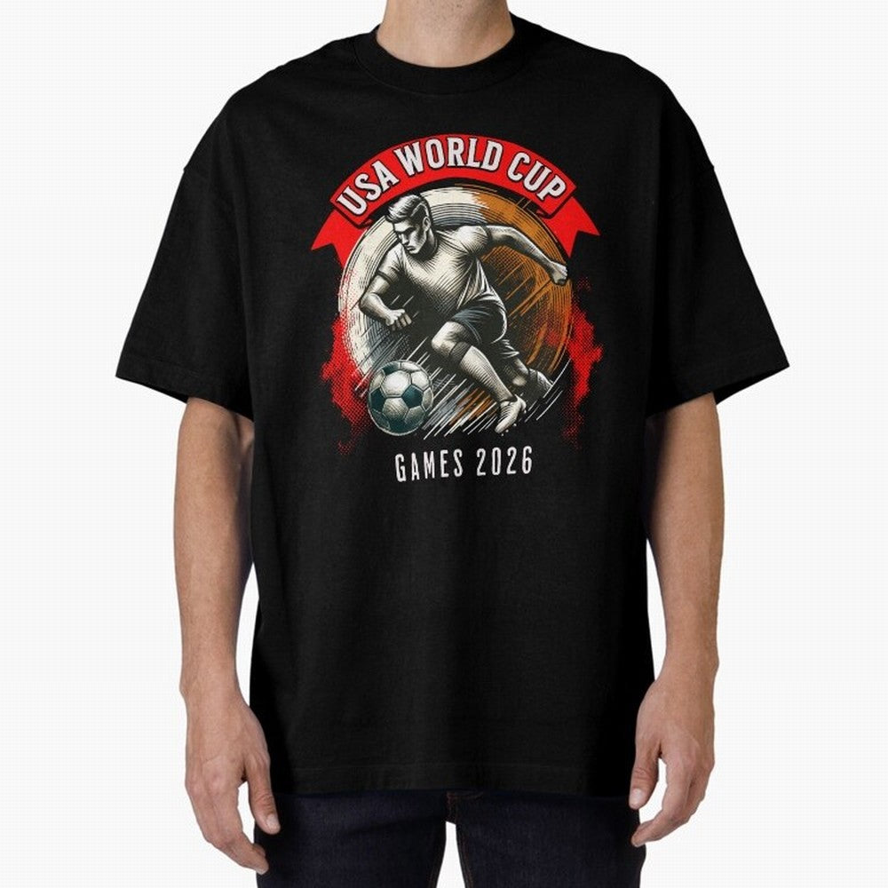 USA World Cup Classic T-Shirt Celebrate the Biggest Stage of FIFA World Cup 2026 USA Canada Mexico Spirit, Filled with Brazil, Cristiano Ronaldo, Haaland and CR7, Football History, Final Match Energy, Crowd Noise and Once in a Lifetime Moments;