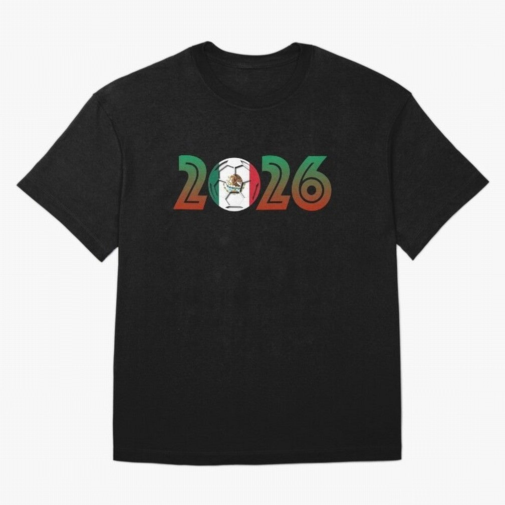 Mexico Soccer 2026 Design Classic T-Shirt Mark Global Football Passion for FIFA World Cup 2026 USA Canada Mexico, with Messi, Neymar and Mbappe, Brazil, Retro Football Energy, Iconic Rivalries, Trophy Chase Drama and Stadium Atmosphere; Created for