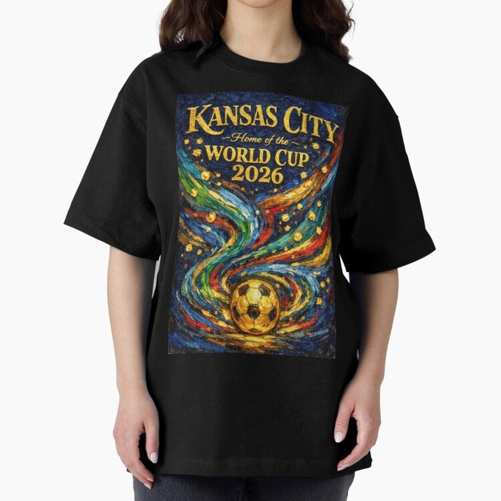 Kansas City Home of the World Cup 2026 Soccer Fan ¡ª Moody Jewel Art Print Classic T-Shirt Show Up for the Glory of FIFA World Cup 2026 USA Canada Mexico Spirit, with Brazil, Portugal and Argentina, Haaland and Mbappe, Vintage Soccer Flavor, Modern