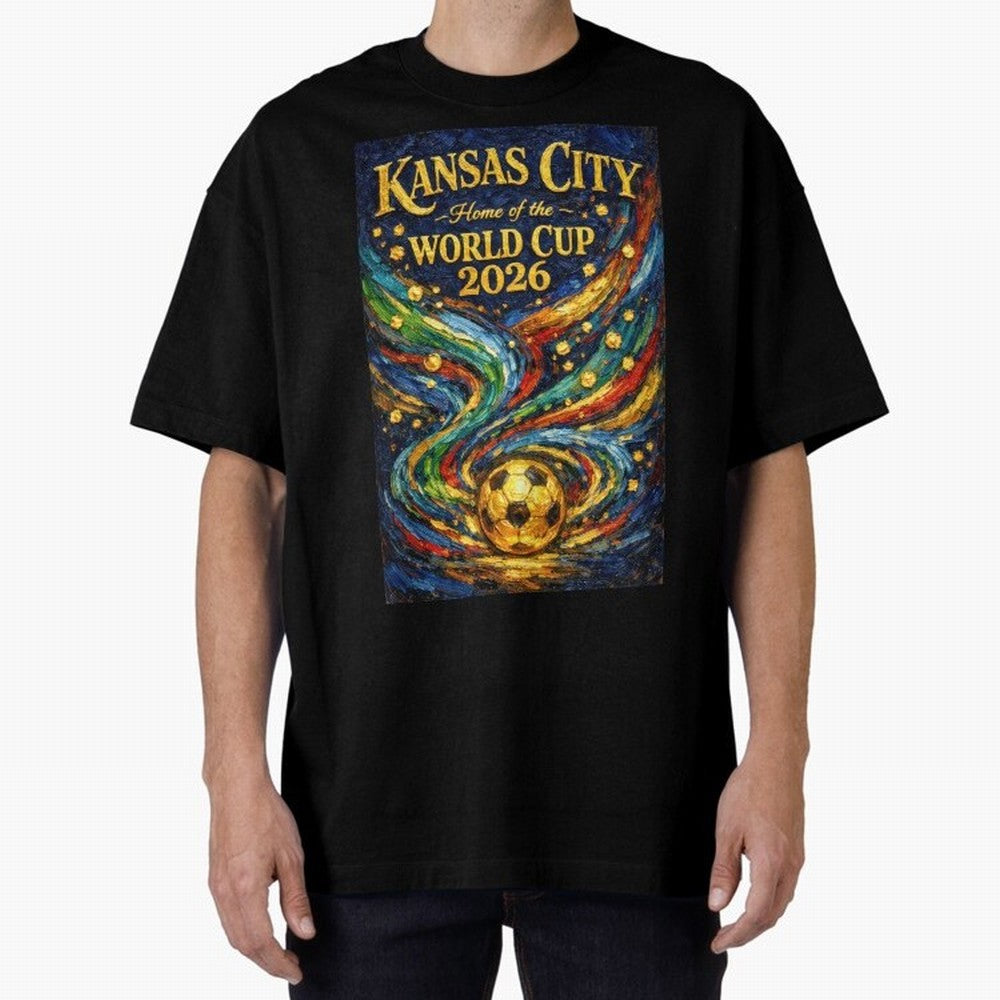 Kansas City Home of the World Cup 2026 Soccer Fan ¡ª Moody Jewel Art Print Classic T-Shirt Show Up for the Glory of FIFA World Cup 2026 USA Canada Mexico Spirit, with Brazil, Portugal and Argentina, Haaland and Mbappe, Vintage Soccer Flavor, Modern