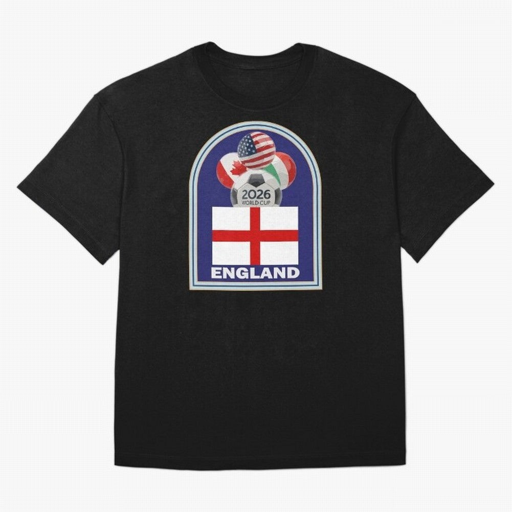 England 2026 Soccer T-shirt Classic T-Shirt Cheer for Global Football Passion for FIFA World Cup 2026, Capturing CR7 and Messi, England and Germany, Fan Favorite Moments, National Team Passion, Big Match Drama and Soccer History; Great for Watch