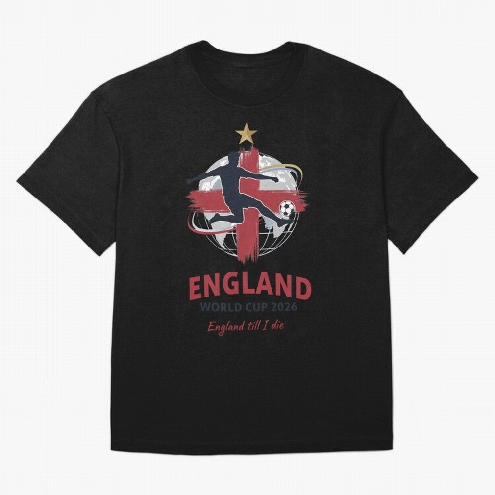 England - World Cup 2026 Fan Art Classic T-Shirt Celebrate Football Heritage in the FIFA World Cup 2026 Journey through Cristiano Ronaldo Highlights, Argentina, France and Brazil Pride, Worldwide Fan Energy, Dramatic Goals, Stadium Lights and