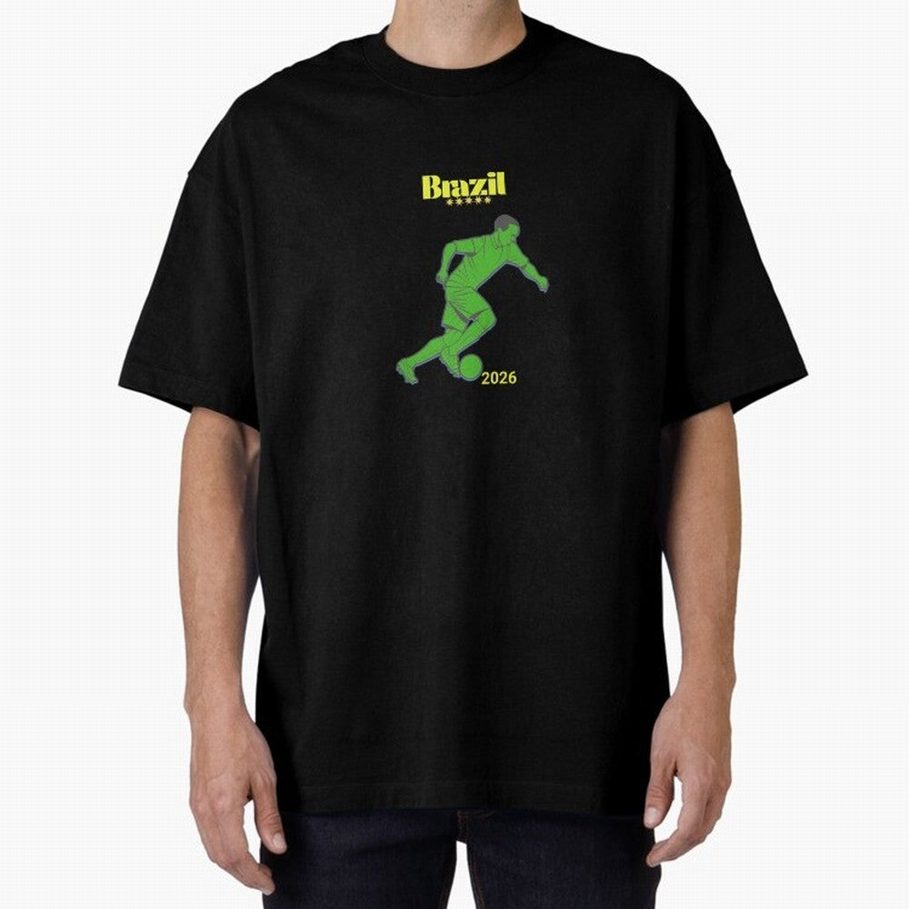 Brazil Soccer Classic T-Shirt Bring Champion Energy into Global Football Passion for FIFA World Cup 2026 Group Stage, Driven by Cristiano Ronaldo, Spain, Classic Soccer Heritage, Championship Pressure, Fan Loyalty and International Pride; Built for
