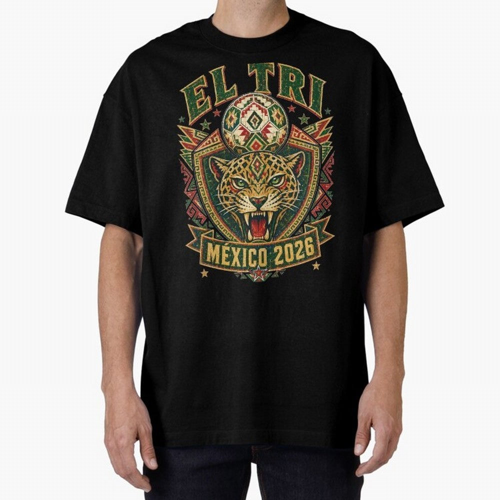 El Tri M¨¦xico 2026 World Cup Soccer T-Shirt Classic T-Shirt Follow the Final Road of Global Football Passion for FIFA World Cup 2026, Highlighting Mbappe and Neymar, Spain and Netherlands, Sports Nostalgia, International Competition, Famous