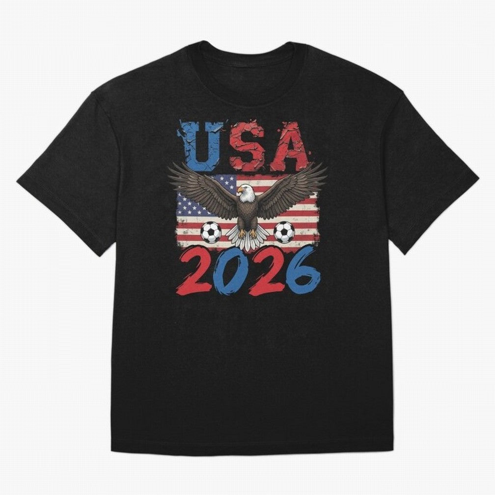 USA world cup 2026 soccer fan Classic T-Shirt Celebrate the Magic of Global Football Passion for FIFA World Cup 2026, Filled with Messi, CR7 and Mbappe, France and Portugal, Retro Football Energy, Iconic Rivalries, Trophy Chase Drama and Stadium