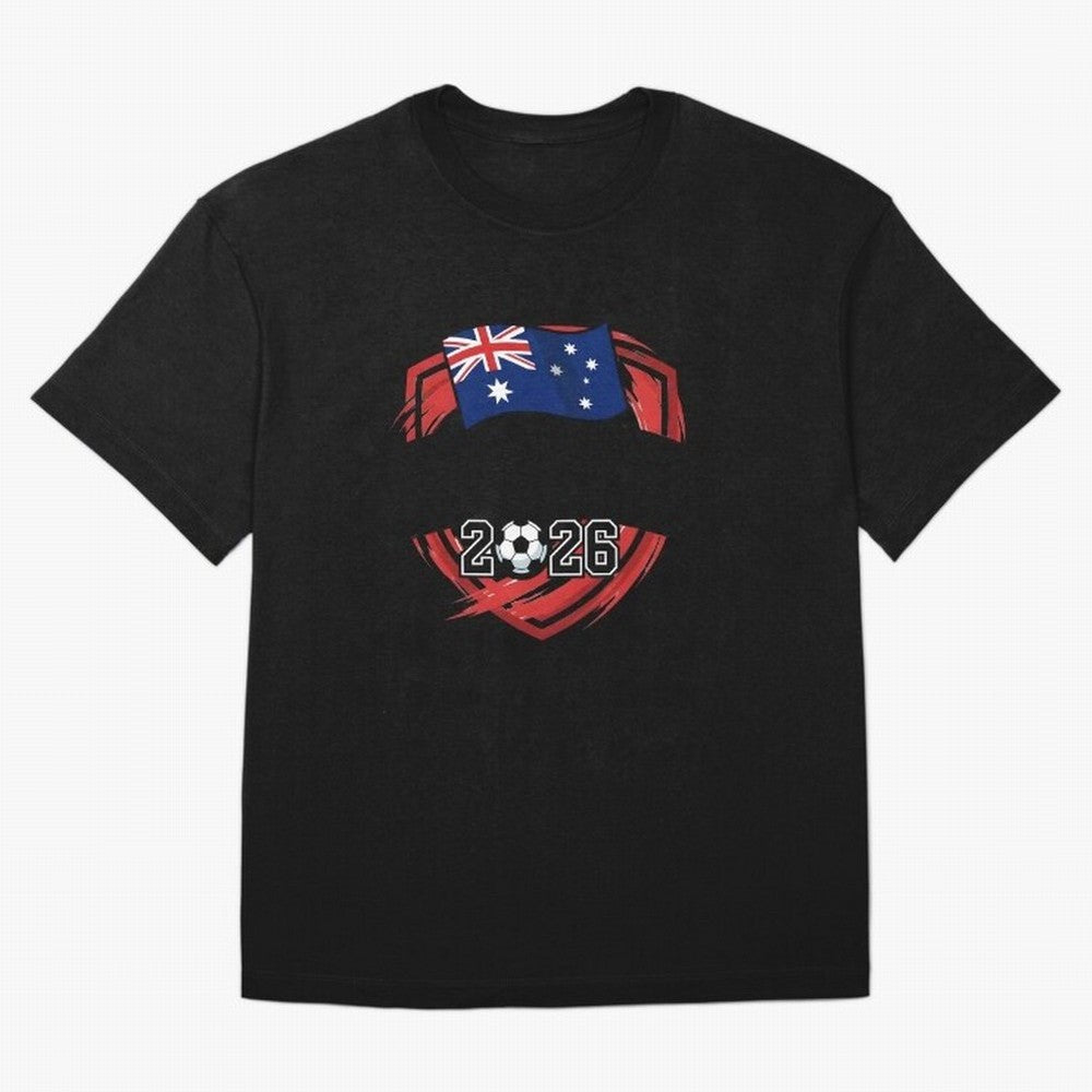 AUSTRALIA World Cup 2026 Poster ¨C AUSTRALIA Football Classic T-Shirt Live the Energy of Global Football Passion for FIFA World Cup 2026 Group Stage, Built around Haaland, Brazil, Sports Nostalgia, International Competition, Famous Players and