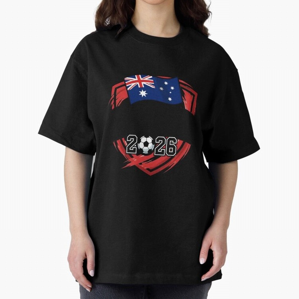 AUSTRALIA World Cup 2026 Poster ¨C AUSTRALIA Football Classic T-Shirt Live the Energy of Global Football Passion for FIFA World Cup 2026 Group Stage, Built around Haaland, Brazil, Sports Nostalgia, International Competition, Famous Players and