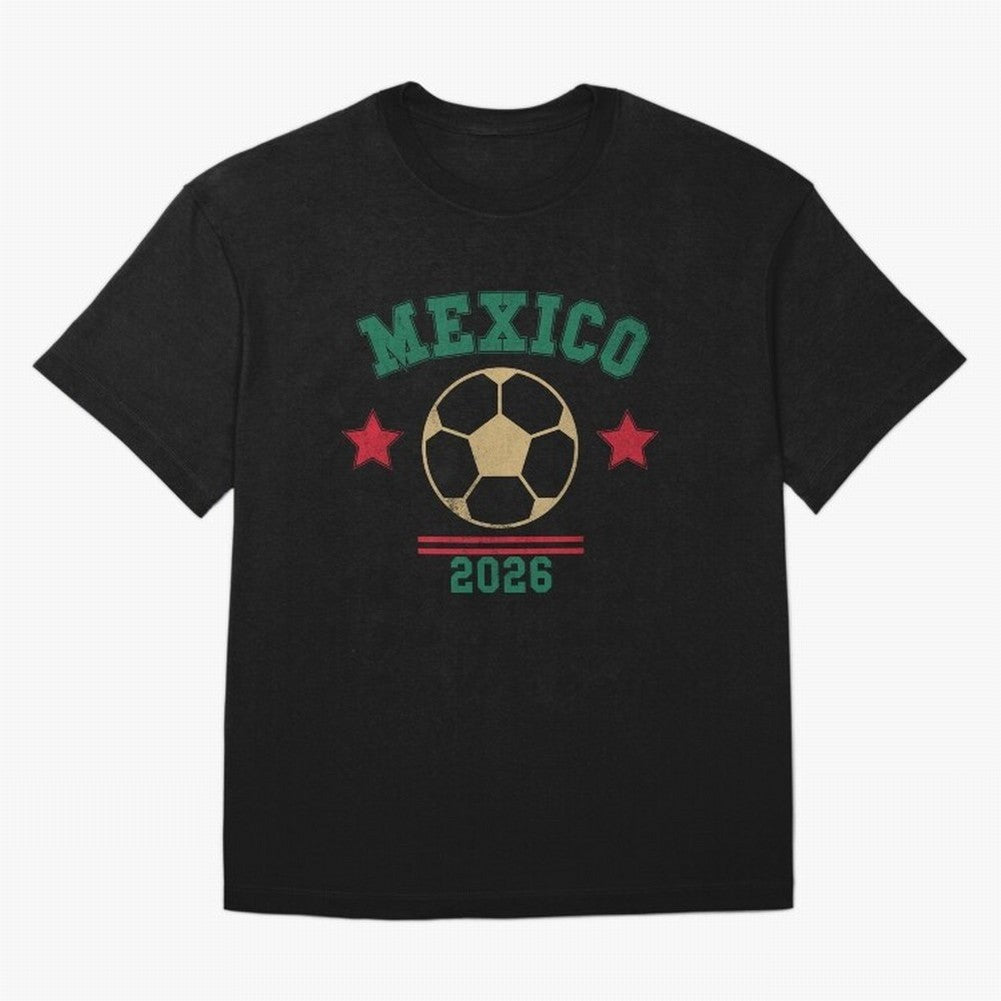 Mexico Soccer Fan 2026 Jersey Style Design Classic T-Shirt Relive Legendary Nights from the FIFA World Cup 2026 USA Canada Mexico Journey through Messi, CR7 and Mbappe Highlights, Brazil Pride, Worldwide Fan Energy, Dramatic Goals, Stadium Lights