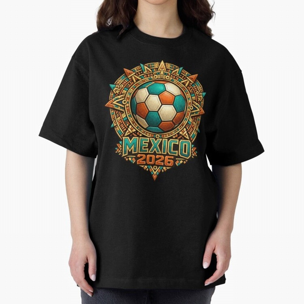 Mexico 2026 World Cup T-Shirt - Aztec Soccer Design - Mexican Heritage Football Tee Classic T-Shirt Make Game Day About FIFA World Cup 2026 Group Stage for Fans of Neymar, Haaland and Cristiano Ronaldo and Argentina, France and Brazil, Bringing