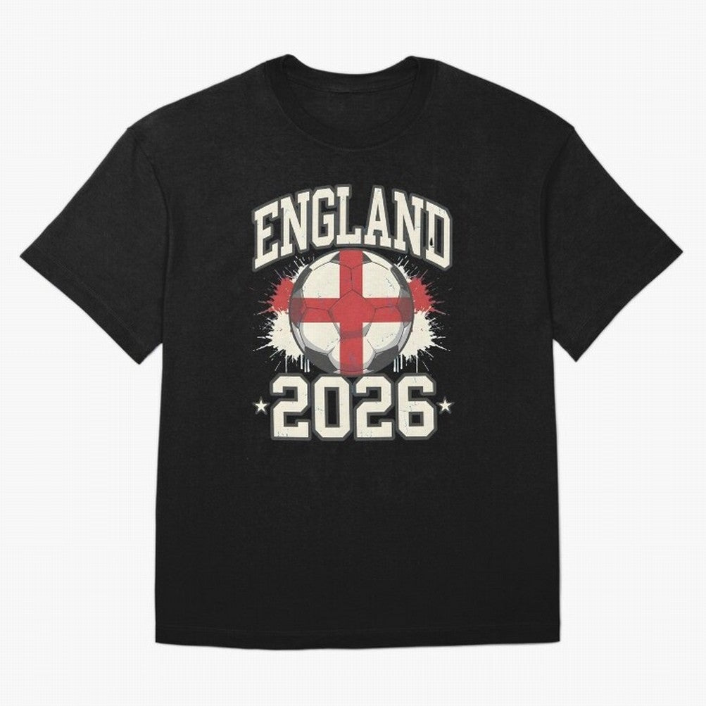 England 2026 World Cup for Football Fans and Teams Classic T-Shirt Show Match Day Excitement for FIFA World Cup 2026 Group Stage for Fans of Messi, Neymar and Mbappe and Brazil, Portugal and Argentina, Bringing Football History, Final Match Energy,