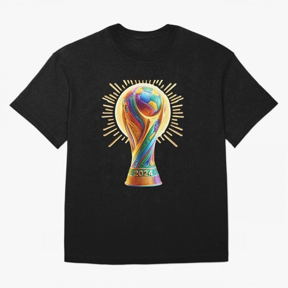 Golden Illuminating Cup Classic T-Shirt Support Iconic Players in FIFA World Cup 2026 for Fans of Mbappe and Neymar and Argentina, Bringing Champion Mindset, Group Stage Buzz, Knockout Tension and Passionate Fan Culture; Perfect for Fans,
