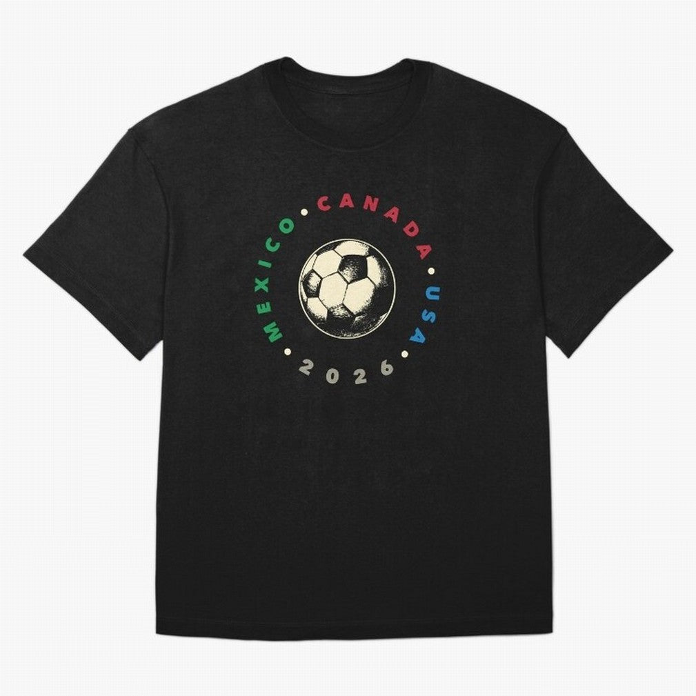 World Cup 2026 T-Shirt_36679031 Classic T-Shirt Celebrate the Magic of the FIFA World Cup 2026 USA Canada Mexico Journey through Mbappe and Neymar Highlights, France and Portugal Pride, Football Passion, Legendary Performances, Festival Vibes and