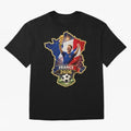 France Map Silhouette 2026 Football Victory Graphic Classic T-Shirt Turn Up for FIFA World Cup 2026 Group Stage Made for CR7 and Messi, Argentina Energy, Game Day Rituals, Football Legends, Country Pride and the Road to the Final; Ideal for