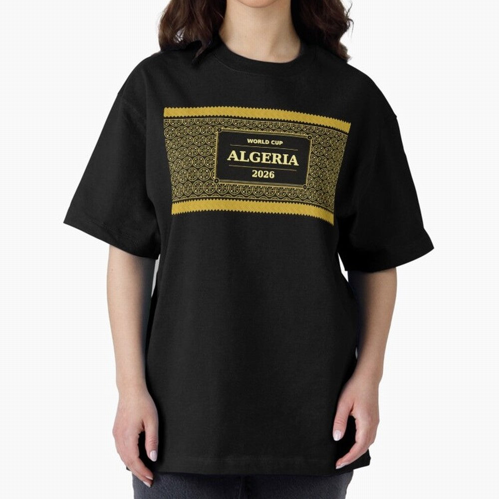 Algeria Football Fan 2026 Black Gold Luxury ¡ª Soccer Fan Gift Classic T-Shirt Feel FIFA World Cup 2026 Group Stage with Cristiano Ronaldo, Haaland and CR7, Brazil Energy, Goal Celebration Energy, Supporter Heritage, Football Icons and Worldwide