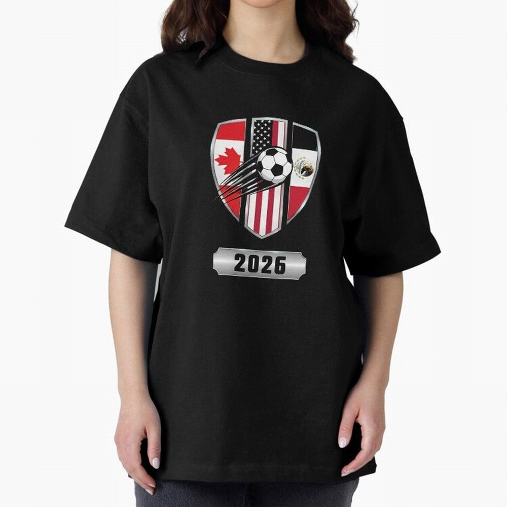 North United America Shield 2026 Cup T-Shirt_82794382 Classic T-Shirt Stand Proud for FIFA World Cup 2026 for Fans of Neymar and Argentina, Bringing Classic Soccer Heritage, Championship Pressure, Fan Loyalty and International Pride; Ideal for