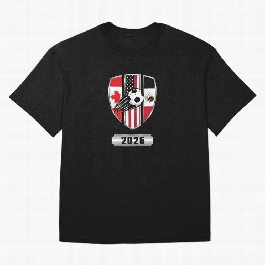 North United America Shield 2026 Cup T-Shirt_82794382 Classic T-Shirt Stand Proud for FIFA World Cup 2026 for Fans of Neymar and Argentina, Bringing Classic Soccer Heritage, Championship Pressure, Fan Loyalty and International Pride; Ideal for