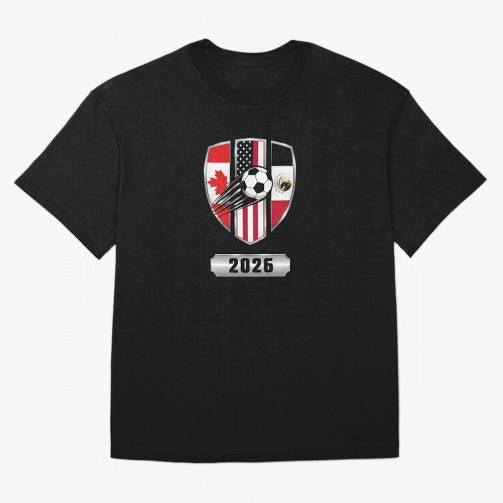 North United America Shield 2026 Cup T-Shirt_82794382 Classic T-Shirt Bring Legendary Rivalry Energy to FIFA World Cup 2026 USA Canada Mexico for Fans of Haaland and Mbappe and England, Bringing Vintage Soccer Flavor, Modern Football Stars,