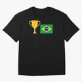 Brazil Soccer Team Fan Football Brazilian Flag 2022 T-Shirt - Brazil T shirt Soccer - Brazil Flag Vintage - Brazilian Classic T-Shirt Feel FIFA World Cup 2026 Group Stage for Fans of Messi, CR7 and Mbappe and Argentina and Brazil, Bringing Stadium