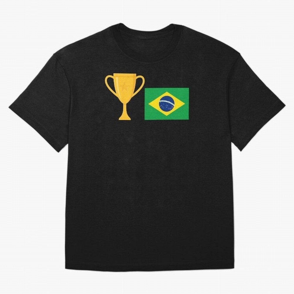 Brazil Soccer Team Fan Football Brazilian Flag 2022 T-Shirt - Brazil T shirt Soccer - Brazil Flag Vintage - Brazilian Classic T-Shirt Feel FIFA World Cup 2026 Group Stage for Fans of Messi, CR7 and Mbappe and Argentina and Brazil, Bringing Stadium