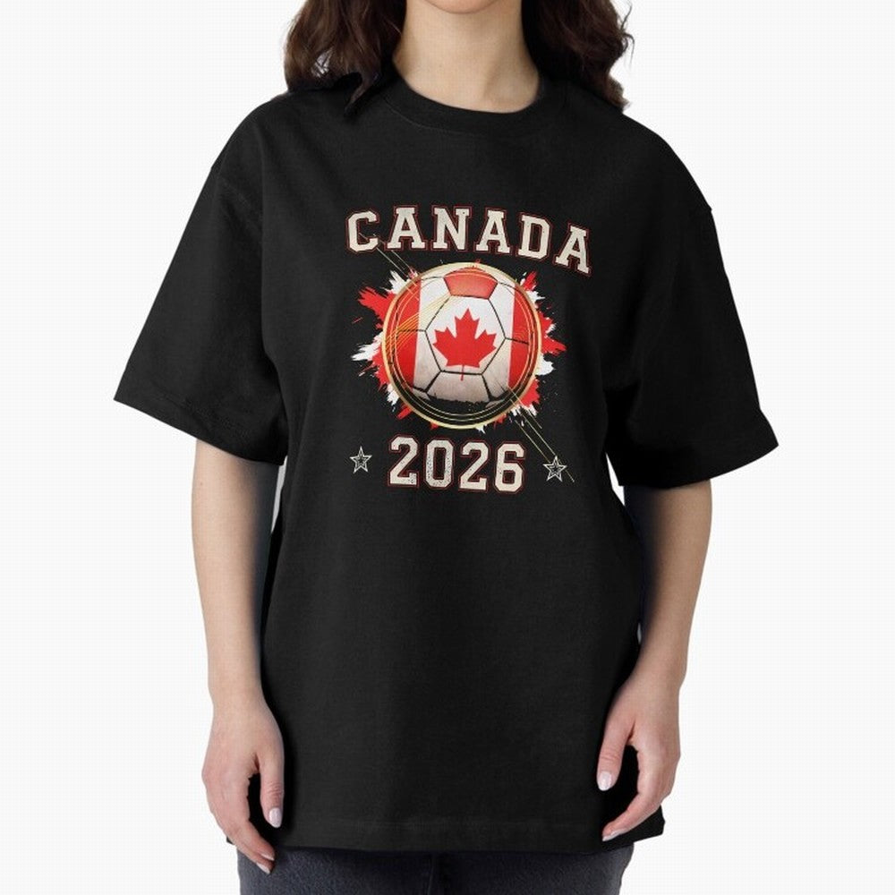 Front Print Canada Soccer World Cup 2026 - Canadian Fan Gift T-Shirt_84561562 Classic T-Shirt Live for the Drama of FIFA World Cup 2026 Filled with Messi, Argentina Energy, Fan Favorite Moments, National Team Passion, Big Match Drama and Soccer