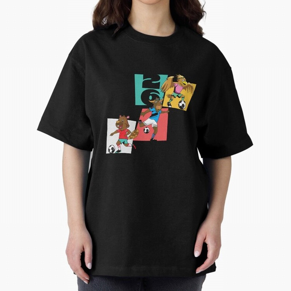 North America Mascots 2 T-Shirt_83568192 Classic T-Shirt Show Championship Spirit for FIFA World Cup 2026 for Fans of Mbappe and England, France and Netherlands, Bringing Tournament Hype, Historic Matchups, Family Viewing Parties and Global Sports