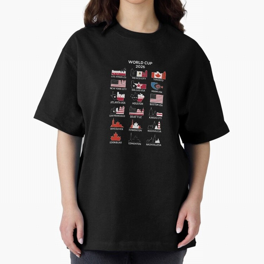 World Cup 2026 Host Cities T-Shirt_84292126 Classic T-Shirt Cheer through Every Moment of FIFA World Cup 2026 Spirit, Made for England, France and Netherlands, CR7 and Messi, Football Festival Excitement, Trophy Ambitions, Country Rivalries and