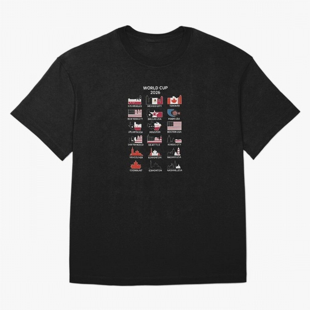 World Cup 2026 Host Cities T-Shirt_84292126 Classic T-Shirt Cheer through Every Moment of FIFA World Cup 2026 Spirit, Made for England, France and Netherlands, CR7 and Messi, Football Festival Excitement, Trophy Ambitions, Country Rivalries and