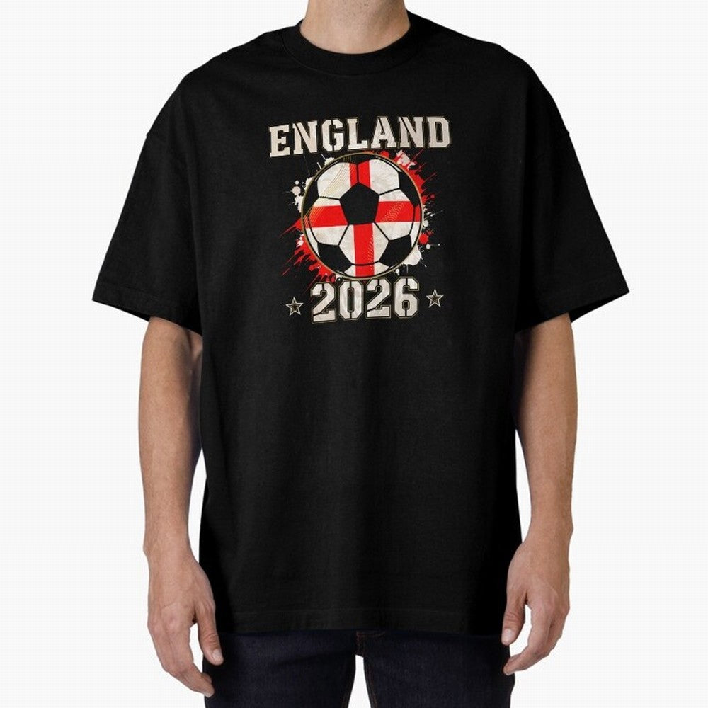 Front Print England Soccer World Cup 2026 - English Fan Gift T-Shirt_84562392 Classic T-Shirt Celebrate Fan Favorites in Match Day Hype around FIFA World Cup 2026 Group Stage, Messi, CR7 and Mbappe, Germany, Sports Nostalgia, International