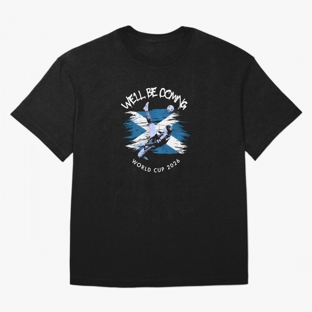We'll be coming 2026 - Tartan Army Returns T-Shirt_83870751 Classic T-Shirt Spotlight FIFA World Cup 2026 USA Canada Mexico for Fans of Messi, CR7 and Mbappe and Netherlands, Bringing Football History, Final Match Energy, Crowd Noise and Once in a