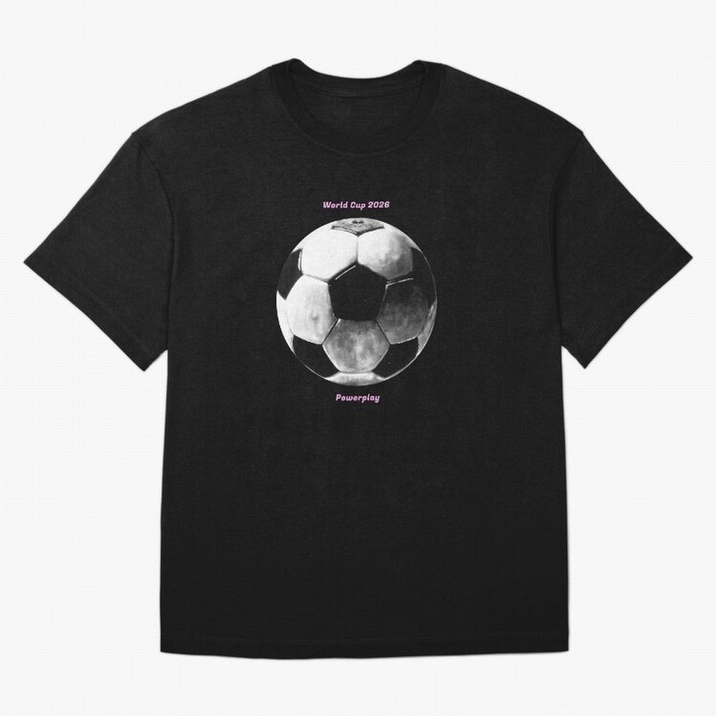 Powerplay World Cup 2026 Classic T-Shirt Bring a Champion Mindset to FIFA World Cup 2026 Group Stage for Fans of Cristiano Ronaldo and Brazil, Portugal and Argentina, Bringing Football Festival Excitement, Trophy Ambitions, Country Rivalries and