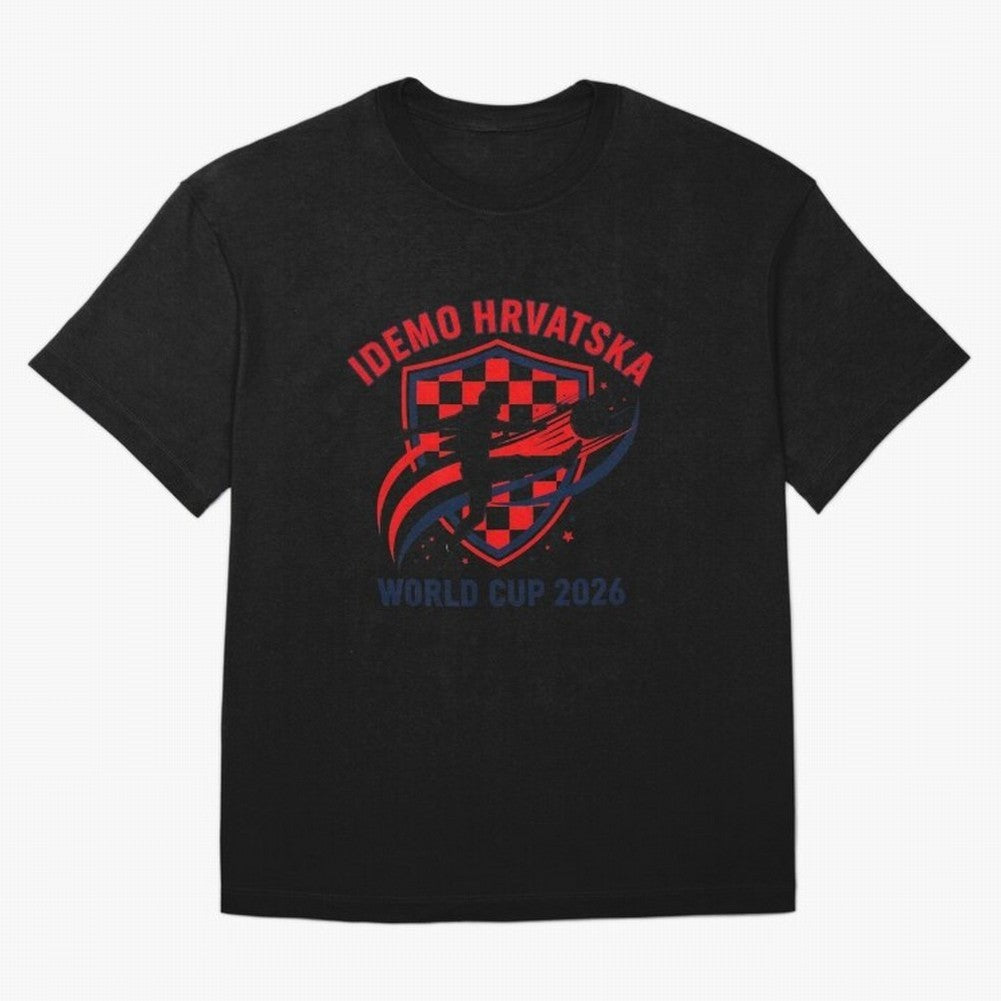 Croatia World Cup 2026 Fan Art Classic T-Shirt Show Your Love for FIFA World Cup 2026 Spirit, Connected to Netherlands, Cristiano Ronaldo, Soccer Culture, Superstar Moments, National Team Dreams and Competitive Fire; Made for Die Hard Supporters,