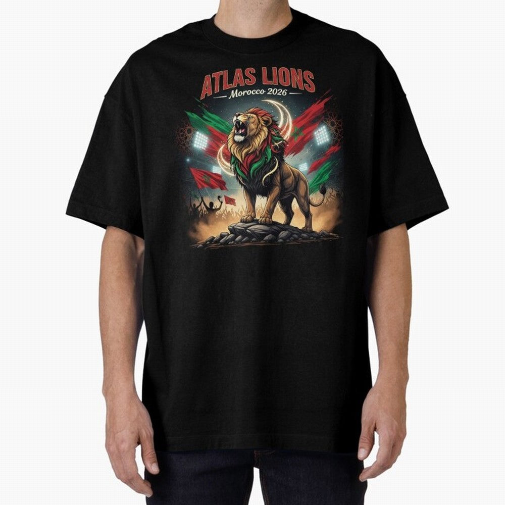 Atlas Lions - Morocco Football Team ready for the World Cup Classic T-Shirt Share FIFA World Cup 2026 for Fans of Neymar, Haaland and Cristiano Ronaldo and Brazil, Portugal and Argentina, Bringing Game Day Rituals, Football Legends, Country Pride