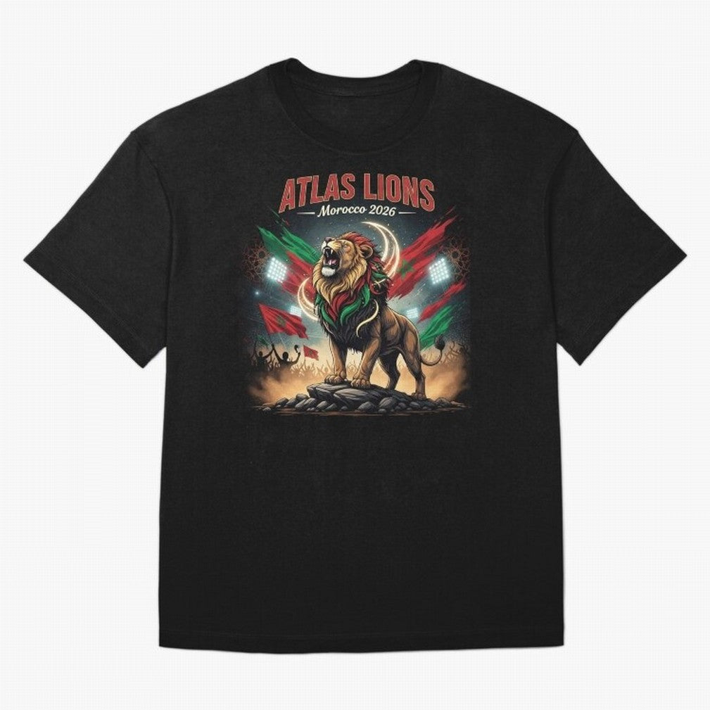 Atlas Lions - Morocco Football Team ready for the World Cup Classic T-Shirt Share FIFA World Cup 2026 for Fans of Neymar, Haaland and Cristiano Ronaldo and Brazil, Portugal and Argentina, Bringing Game Day Rituals, Football Legends, Country Pride