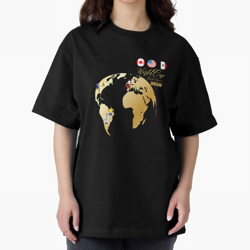World Cup 2026 T-Shirt_70890629 Classic T-Shirt Follow the Road to FIFA World Cup 2026 Group Stage for Fans of Mbappe and Portugal, Spain and Germany, Bringing Worldwide Fan Energy, Dramatic Goals, Stadium Lights and Championship Celebrations;