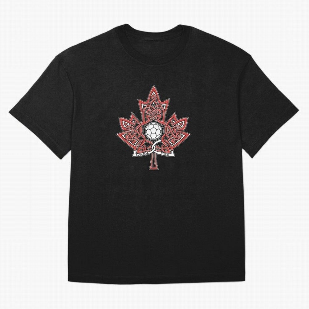 Interwoven Maple Leaf Canada Soccer 2026 T-Shirt_83135197 Classic T-Shirt Represent FIFA World Cup 2026 Group Stage Filled with Mbappe, Germany Energy, Match Day Excitement, Supporter Culture, Golden Goals and Global Football Passion; Built for