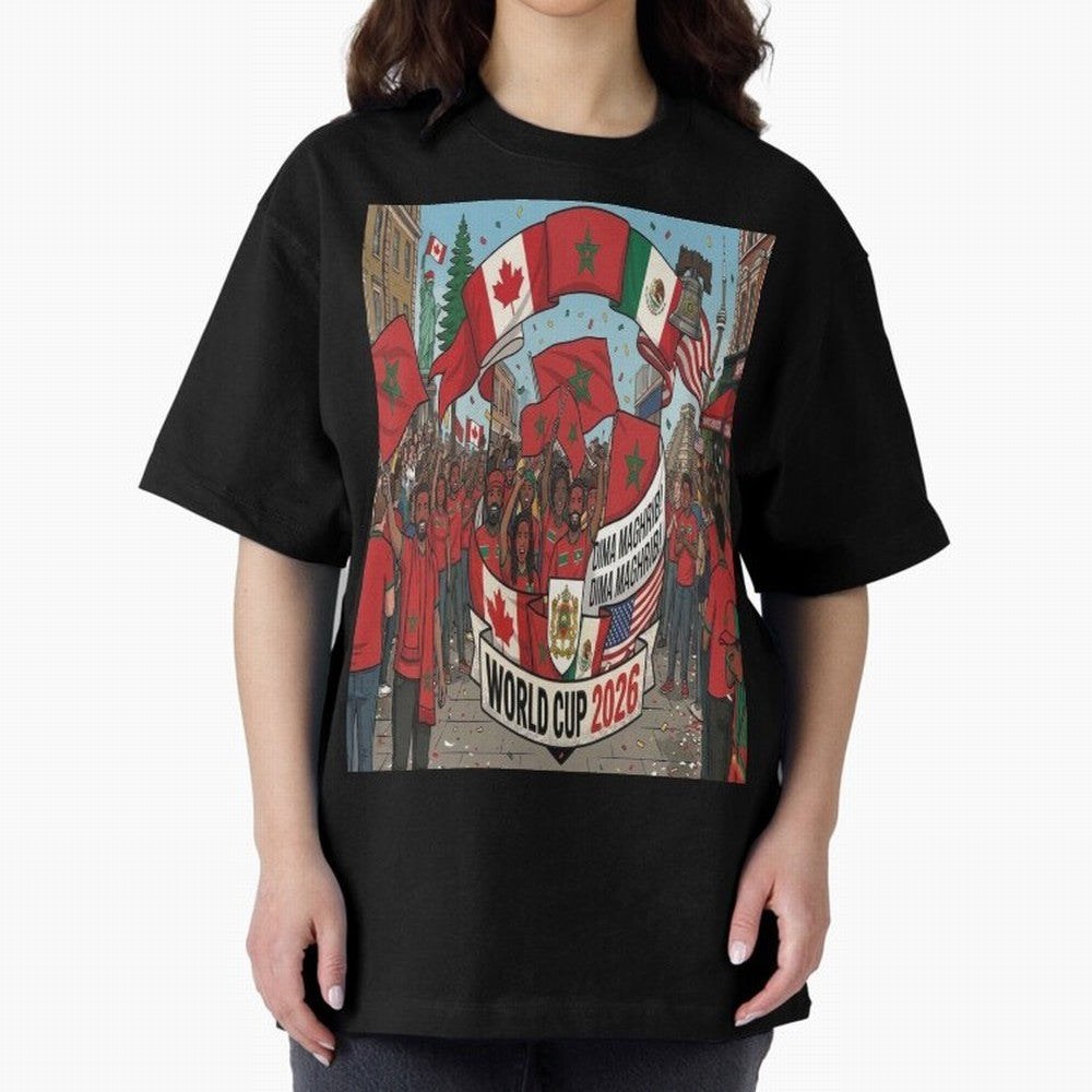Morocco World Cup 2026 Classic T-Shirt Keep the Match Day Mood of Match Day Hype around FIFA World Cup 2026 Group Stage, Mbappe, Portugal, Championship Spirit, Famous Goals, Roaring Crowds and International Football Unity; Perfect for Fans,