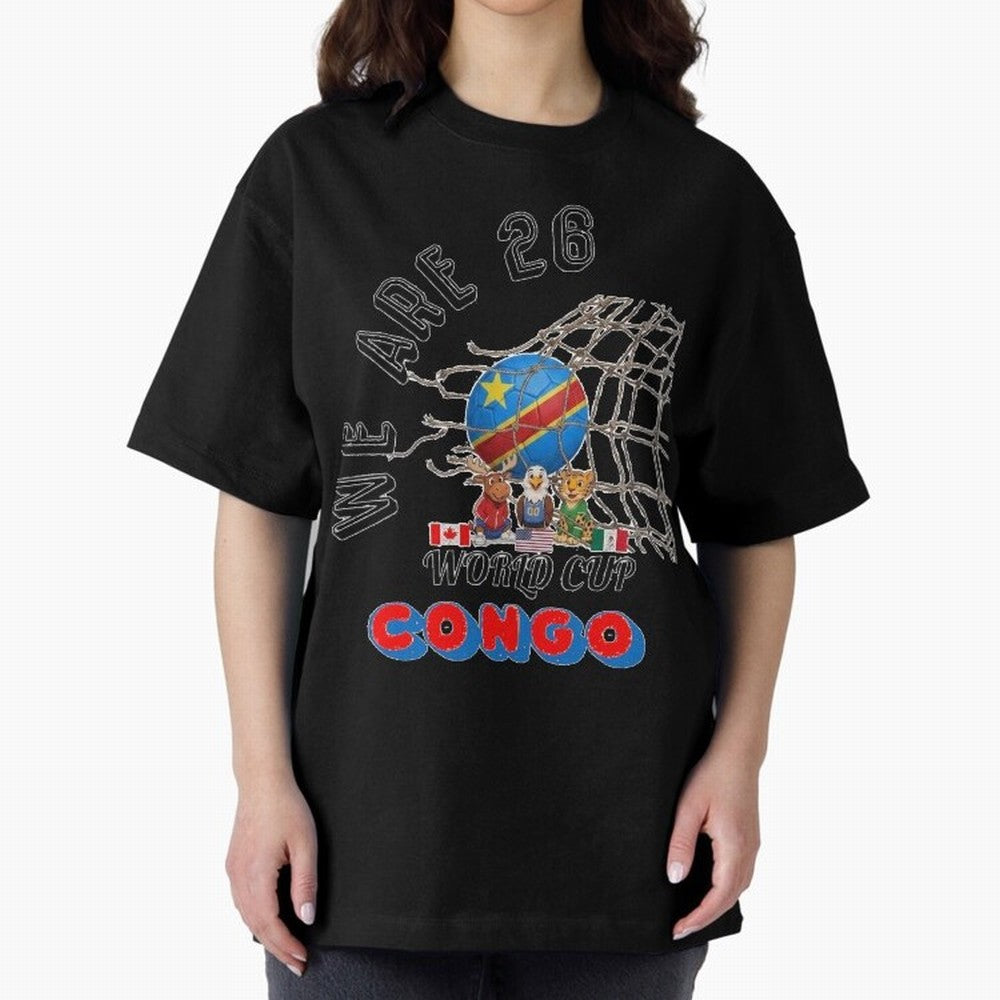 World cup 26 - Congo Classic T-Shirt Stand with Global Football Passion for FIFA World Cup 2026, Inspired by Messi, Neymar and Mbappe, Argentina and Brazil, Champion Mindset, Group Stage Buzz, Knockout Tension and Passionate Fan Culture; Created