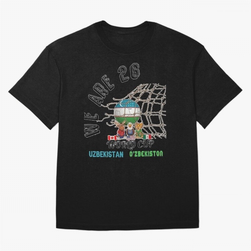World cup 26 - Uzbekistan Classic T-Shirt Celebrate the Biggest Stage of Match Day Hype around FIFA World Cup 2026 Group Stage, Haaland and Mbappe, Portugal, Spain and Germany, Sports Nostalgia, International Competition, Famous Players and