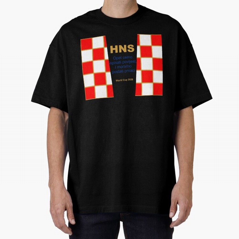 Croatia jersey with motto gold Classic T-Shirt Join the Global Buzz around Match Day Hype around FIFA World Cup 2026 USA Canada Mexico, Mbappe, Brazil, Portugal and Argentina, Vintage Soccer Flavor, Modern Football Stars, National Flags and Final