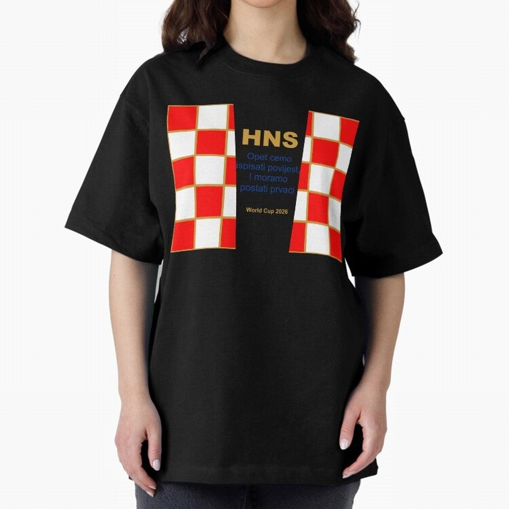 Croatia jersey with motto gold Classic T-Shirt Join the Global Buzz around Match Day Hype around FIFA World Cup 2026 USA Canada Mexico, Mbappe, Brazil, Portugal and Argentina, Vintage Soccer Flavor, Modern Football Stars, National Flags and Final