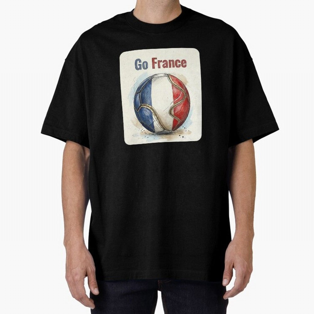 Go France Soccer Ball Flag | French Football Fan Graphic Tee Classic T-Shirt Celebrate National Team Dreams in FIFA World Cup 2026 USA Canada Mexico Spirit, Filled with England, Haaland, Supporter Pride, Iconic Celebrations, Legendary Names and