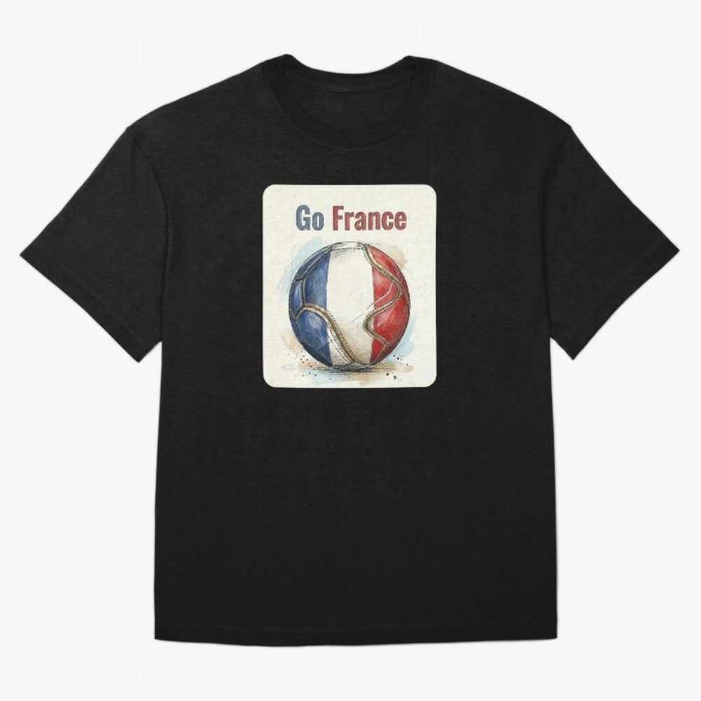 Go France Soccer Ball Flag | French Football Fan Graphic Tee Classic T-Shirt Celebrate National Team Dreams in FIFA World Cup 2026 USA Canada Mexico Spirit, Filled with England, Haaland, Supporter Pride, Iconic Celebrations, Legendary Names and