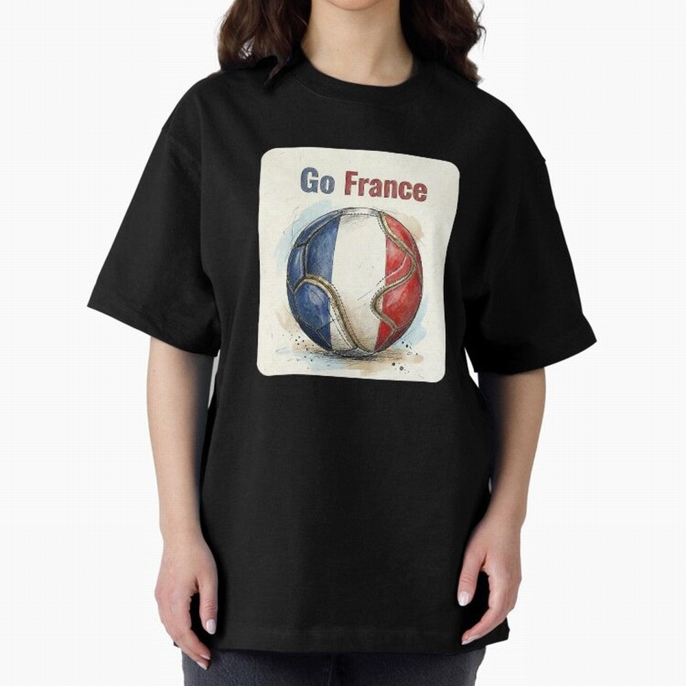 Go France Soccer Ball Flag | French Football Fan Graphic Tee Classic T-Shirt Celebrate National Team Dreams in FIFA World Cup 2026 USA Canada Mexico Spirit, Filled with England, Haaland, Supporter Pride, Iconic Celebrations, Legendary Names and