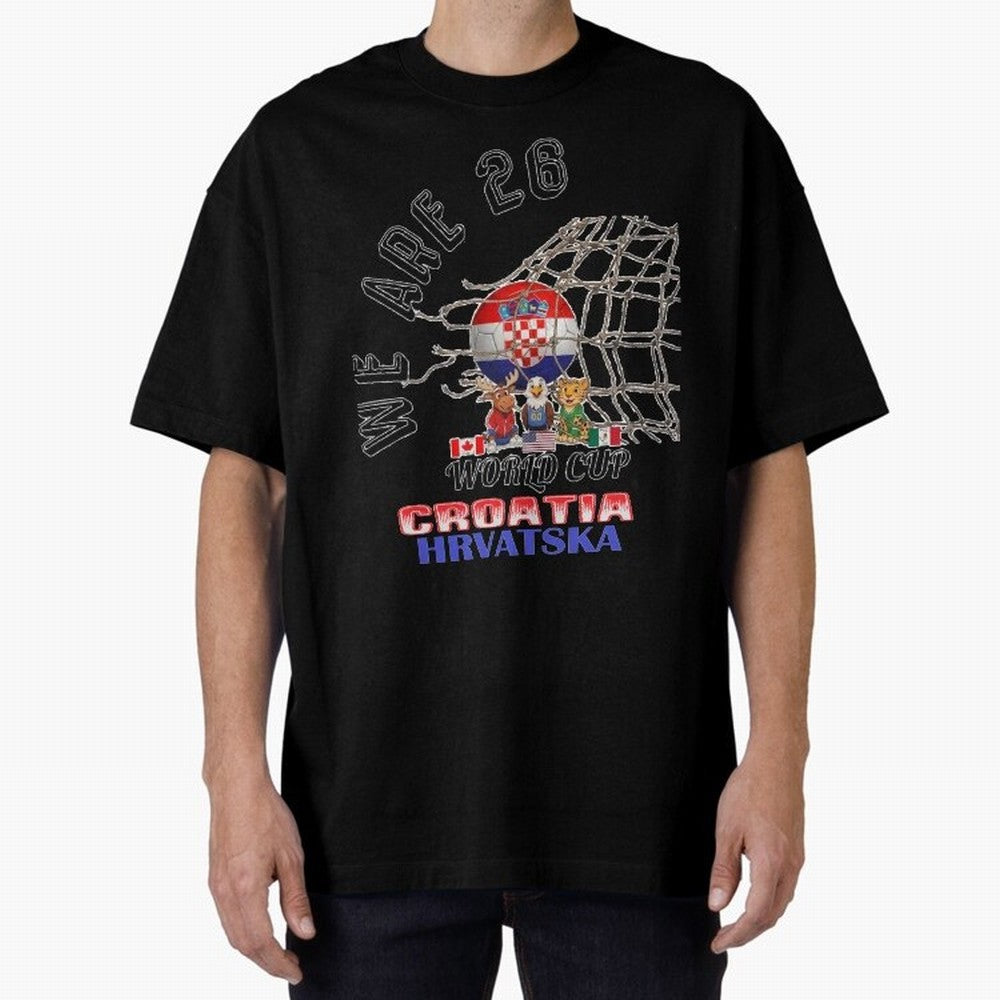 World cup 26 - Croatia Classic T-Shirt Back the Journey through FIFA World Cup 2026 for Fans of Messi and England, France and Netherlands, Bringing Vintage Soccer Flavor, Modern Football Stars, National Flags and Final Night Emotion; Perfect for