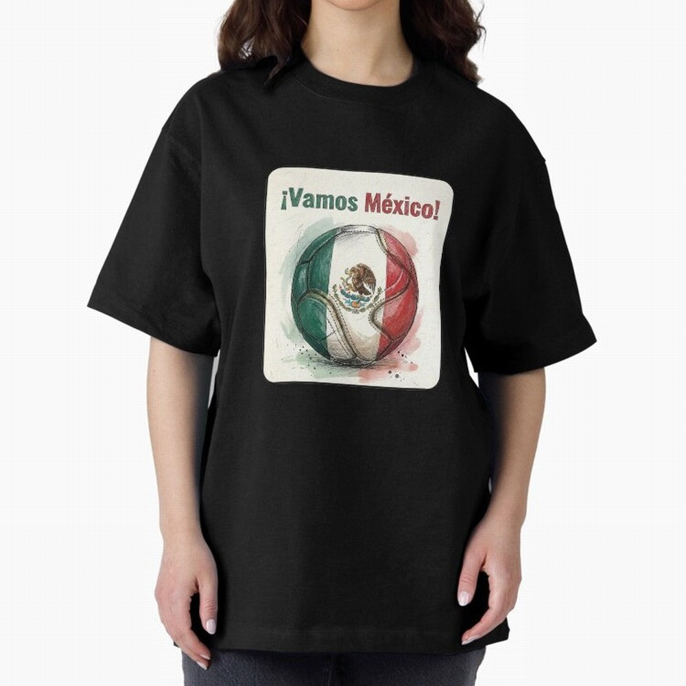 Vamos Mexico Soccer Ball Flag | Mexican Football Fan Graphic Tee Classic T-Shirt Bring Legendary Rivalry Energy to Match Day Hype around FIFA World Cup 2026 Group Stage, Mbappe and Neymar, England and Germany, Champion Mindset, Group Stage Buzz,
