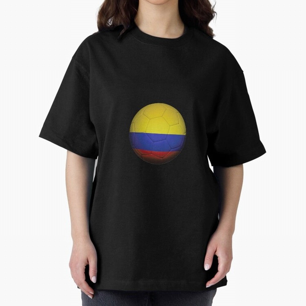 Colombia Ball Classic T-Shirt Step into Match Day Hype around FIFA World Cup 2026 USA Canada Mexico, Mbappe and Neymar, Argentina, France and Brazil, Football Festival Excitement, Trophy Ambitions, Country Rivalries and Star Player Buzz; Created