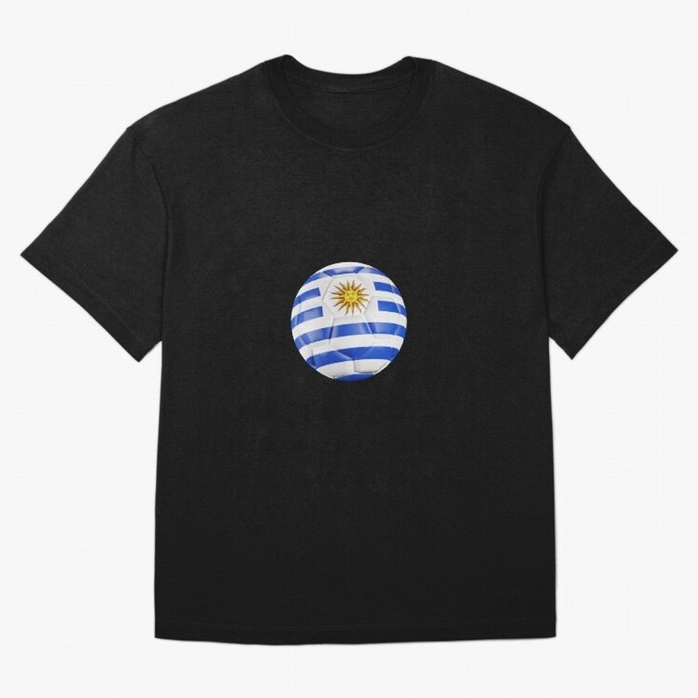 Uruguay Ball Classic T-Shirt Relive Legendary Nights from FIFA World Cup 2026 Group Stage Spirit, Centered on Brazil, Portugal and Argentina, Messi and Cristiano Ronaldo, Championship Spirit, Famous Goals, Roaring Crowds and International Football