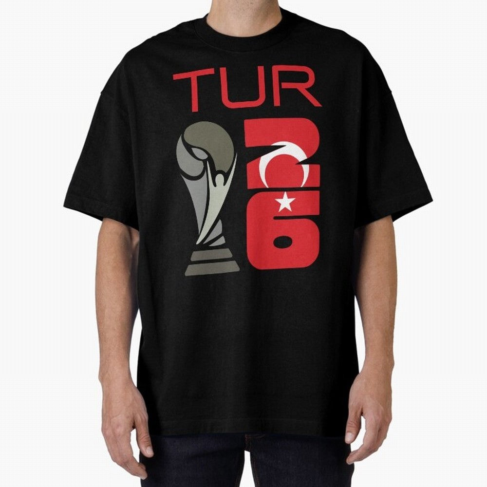 Turkey 2026 Soccer World Cup Trophy Turkish Flag Design Classic T-Shirt Celebrate the Stars of Global Football Passion for FIFA World Cup 2026, Connected to Haaland, Argentina, France and Brazil, Football Festival Excitement, Trophy Ambitions,